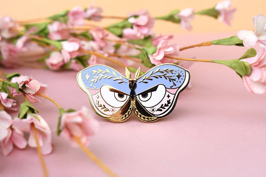 Athena Moth Greek Mythology Olympian Goddess Pin