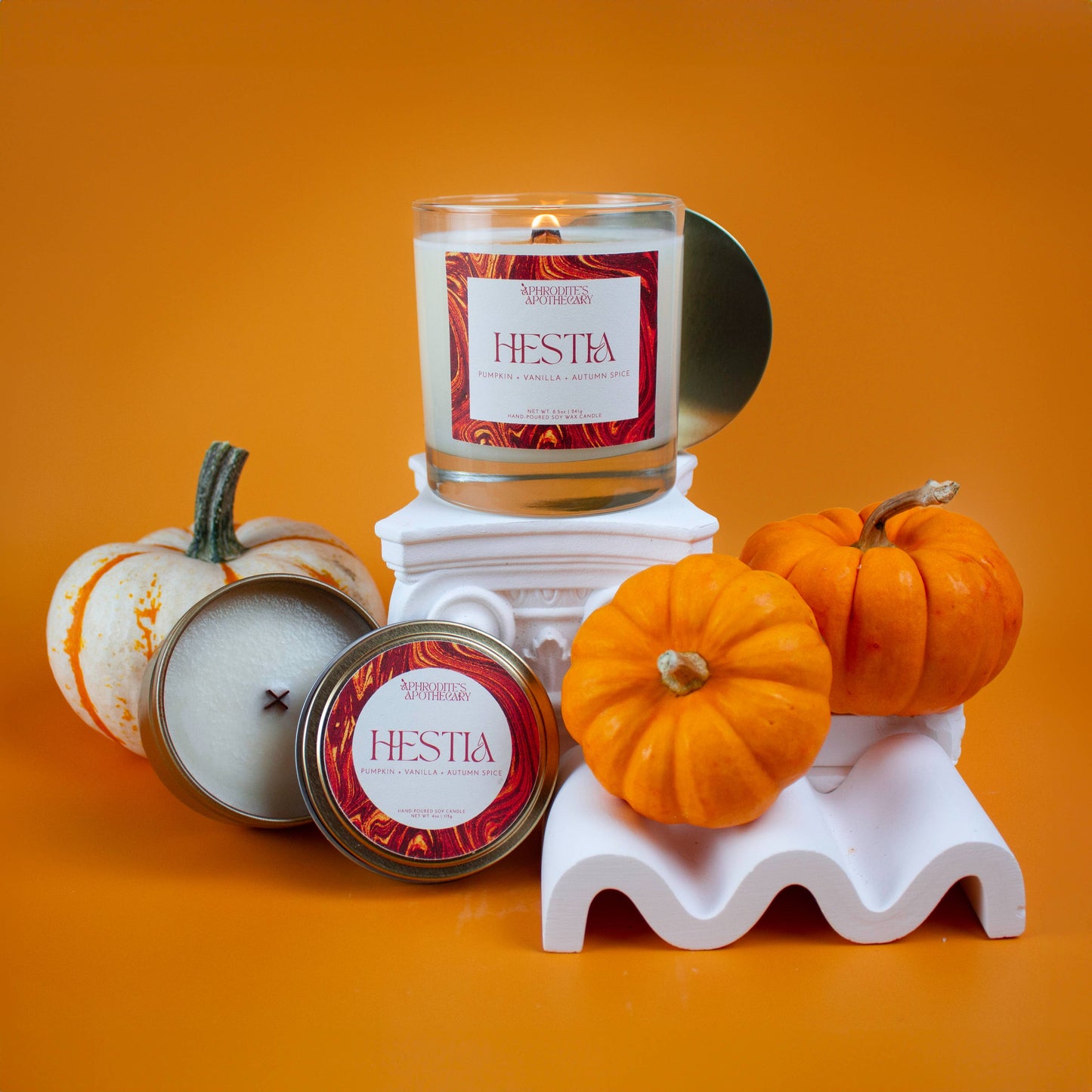 Hestia Candle: Pumpkin Spice: 4 oz