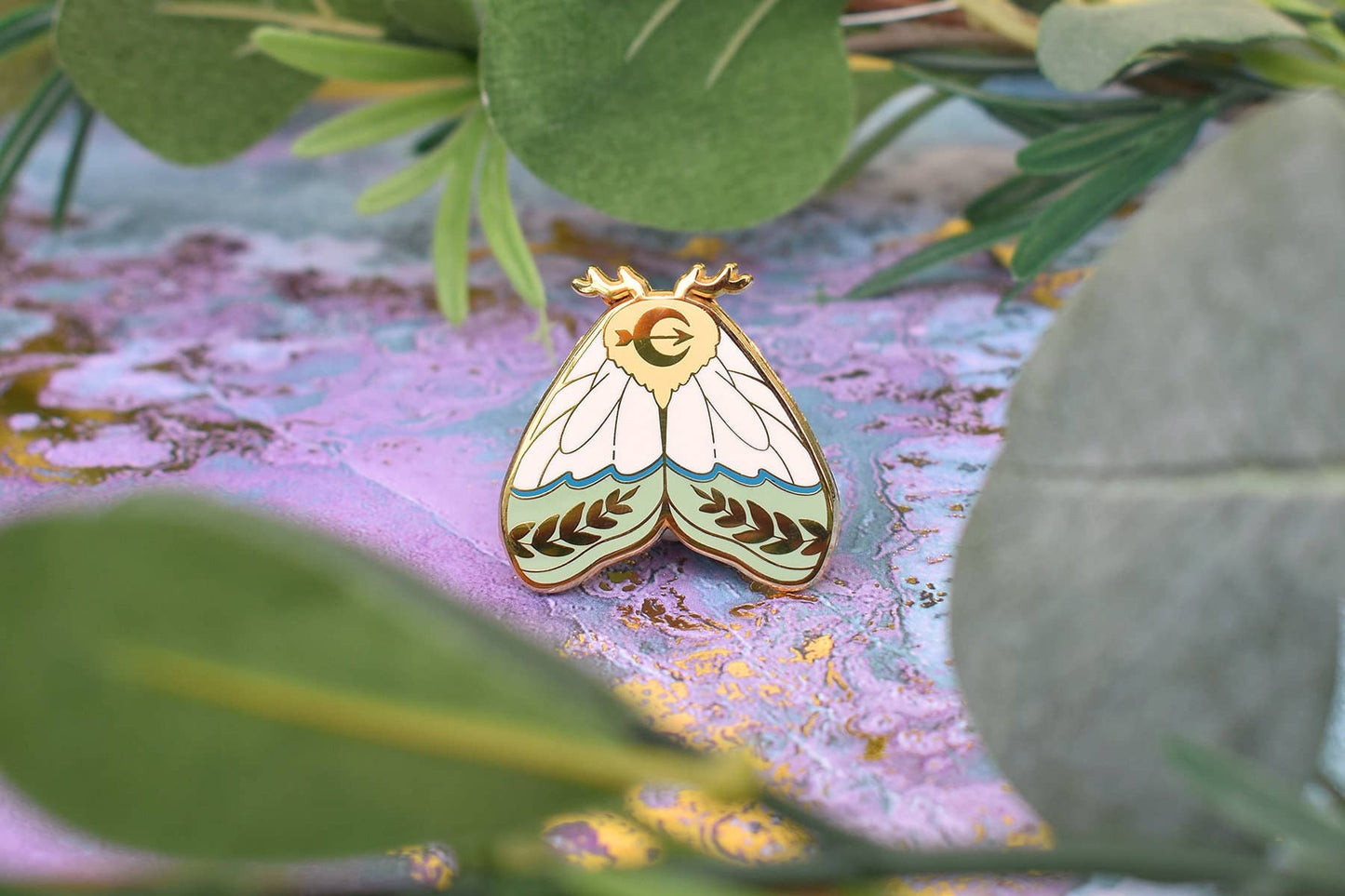 Artemis Moth Greek Mythology Olympian Goddess Pin