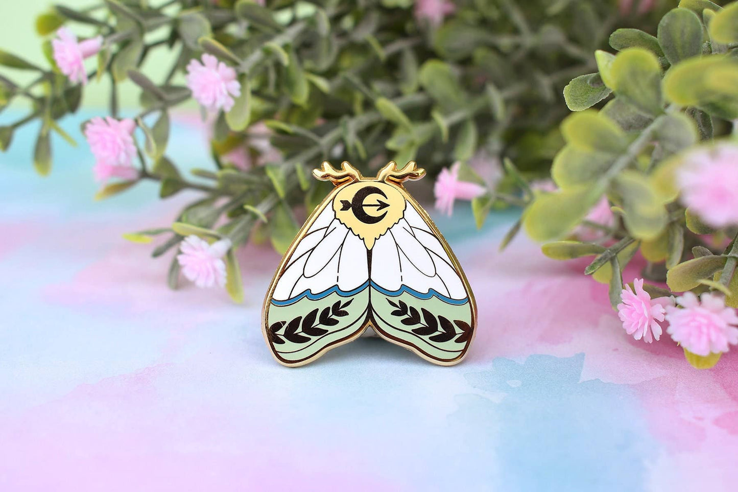 Artemis Moth Greek Mythology Olympian Goddess Pin
