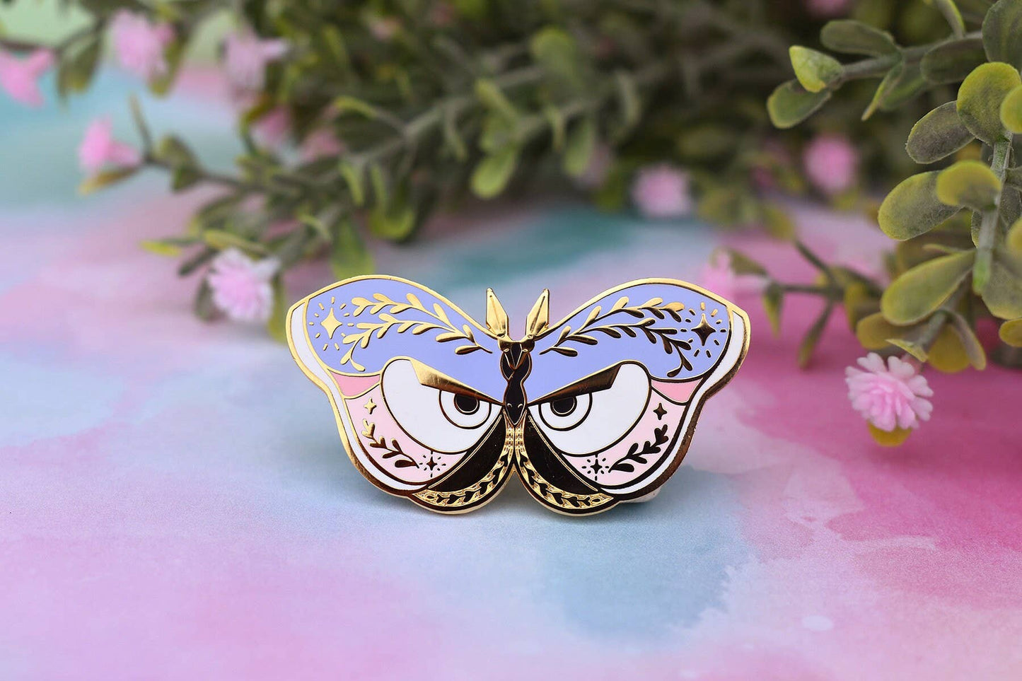 Athena Moth Greek Mythology Olympian Goddess Pin