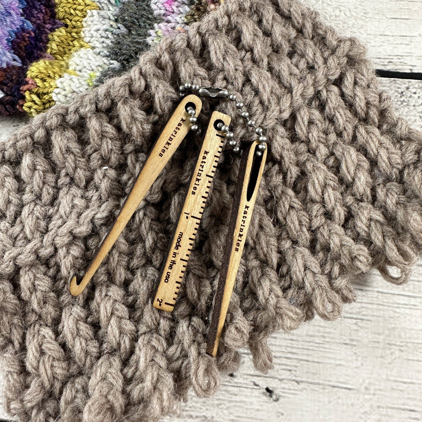 Fix It Keychain Loop: Wood