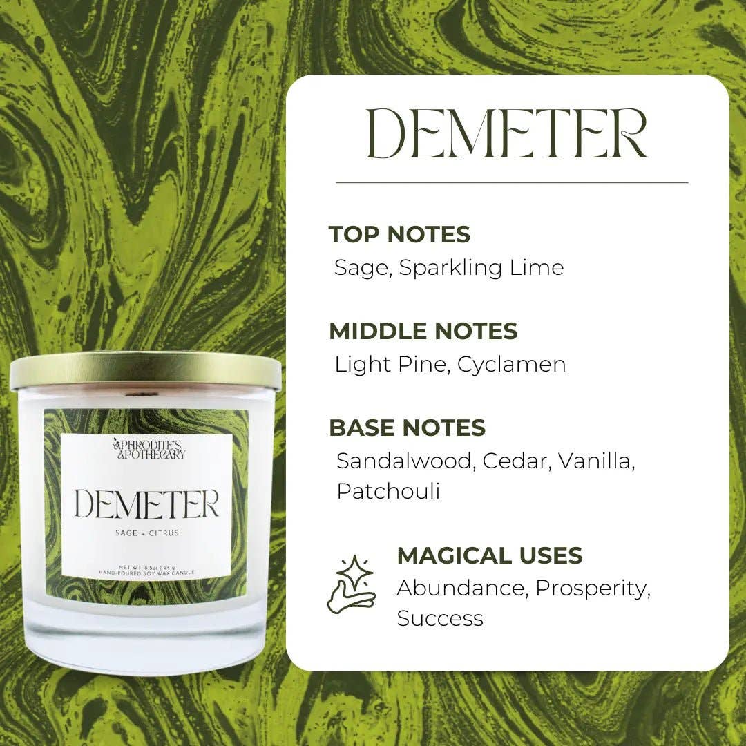Demeter Candle: Sage & Citrus: 4 oz