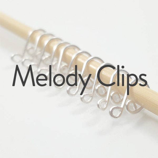 Melody Clips - Simple Locking Stitch Markers: Medium (up to US 8)