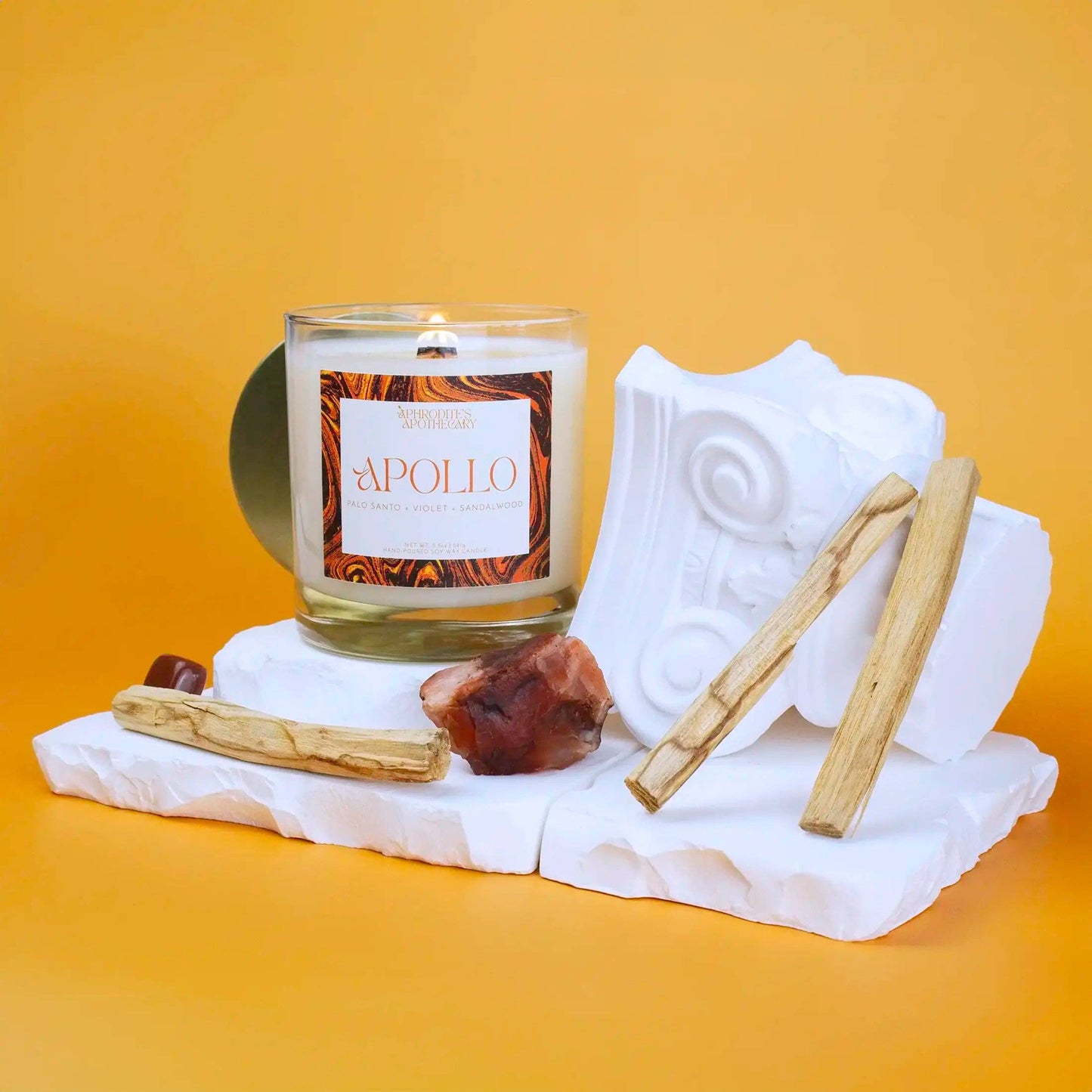 Apollo Candle: Palo Santo & Violet: 4 oz