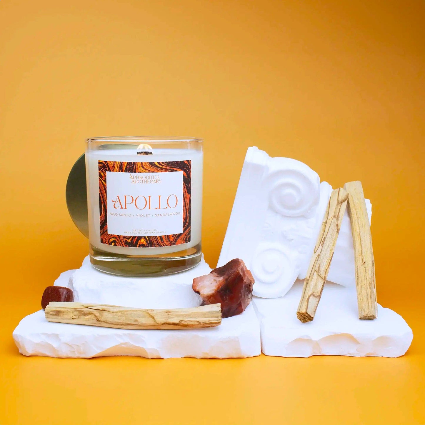 Apollo Candle: Palo Santo & Violet: 4 oz