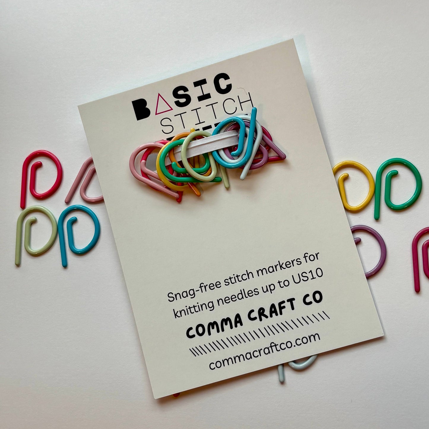 Basic Stitch Set Snag-Free Metal Stitch Markers - P Markers: Purple set