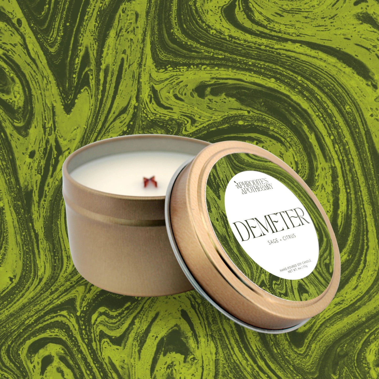 Demeter Candle: Sage & Citrus: 4 oz