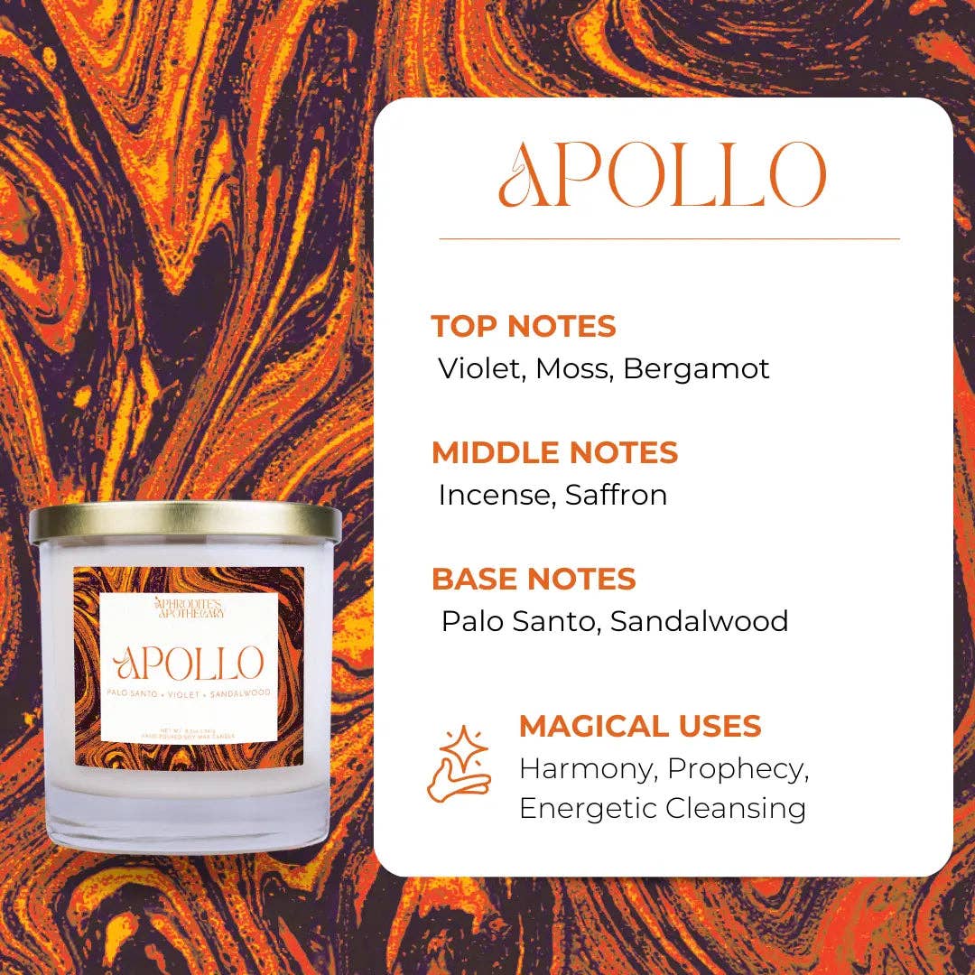 Apollo Candle: Palo Santo & Violet: 4 oz