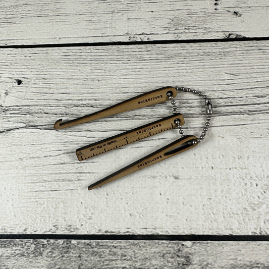 Fix It Keychain Loop: Wood