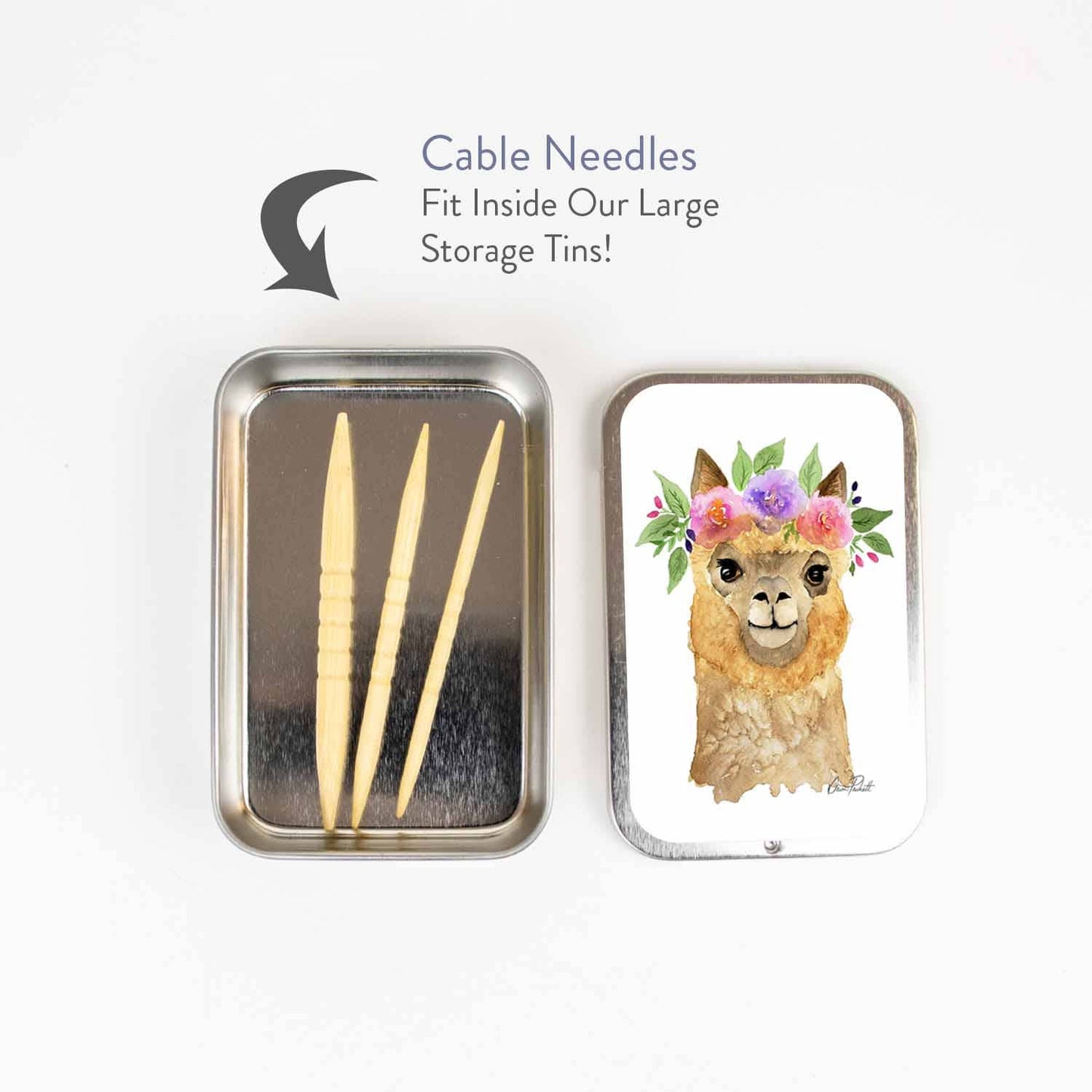 Shortie Bamboo Cable Needles For Knitting