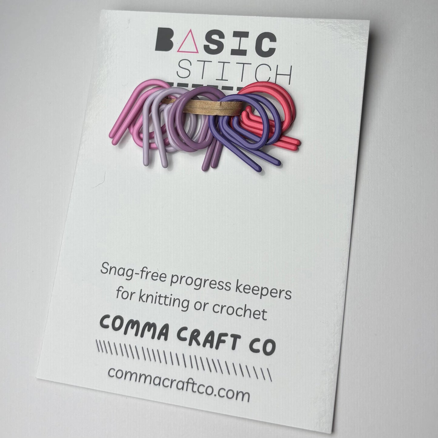 Basic Stitch Set Snag-Free Metal Stitch Markers - P Markers: Purple set