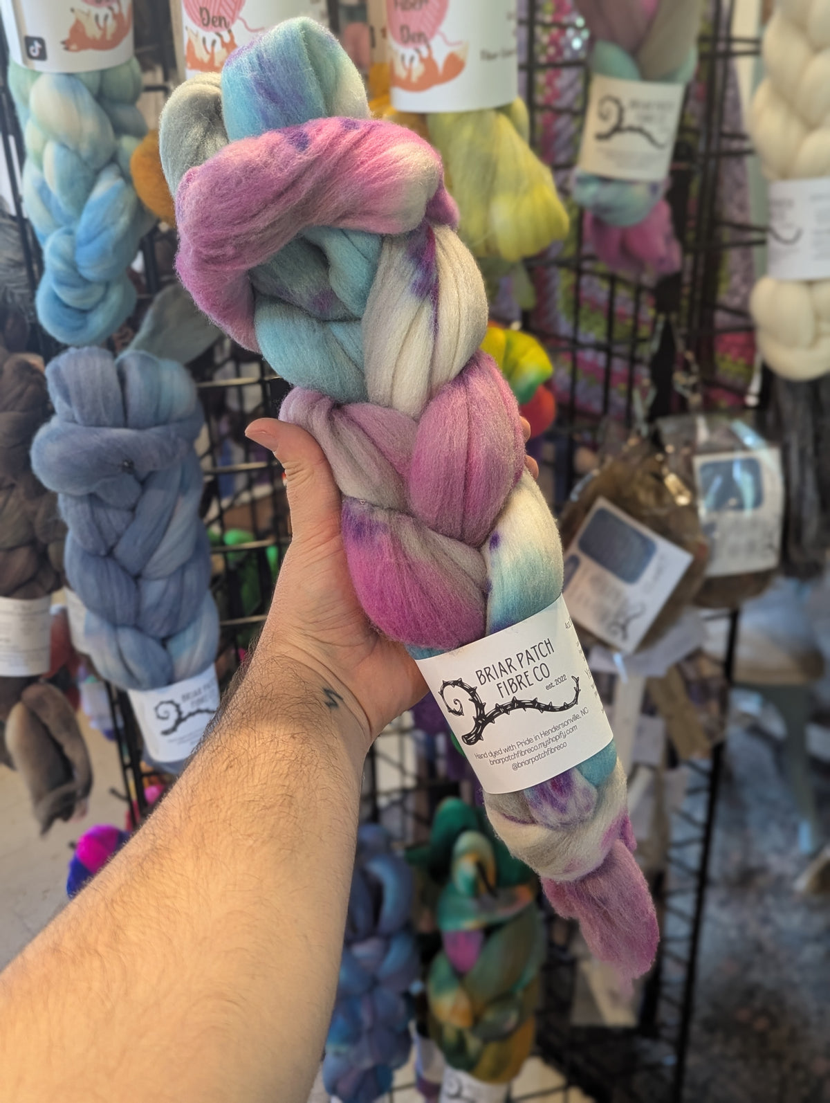 WS: Targhee Spinning Fiber (3 braids)
