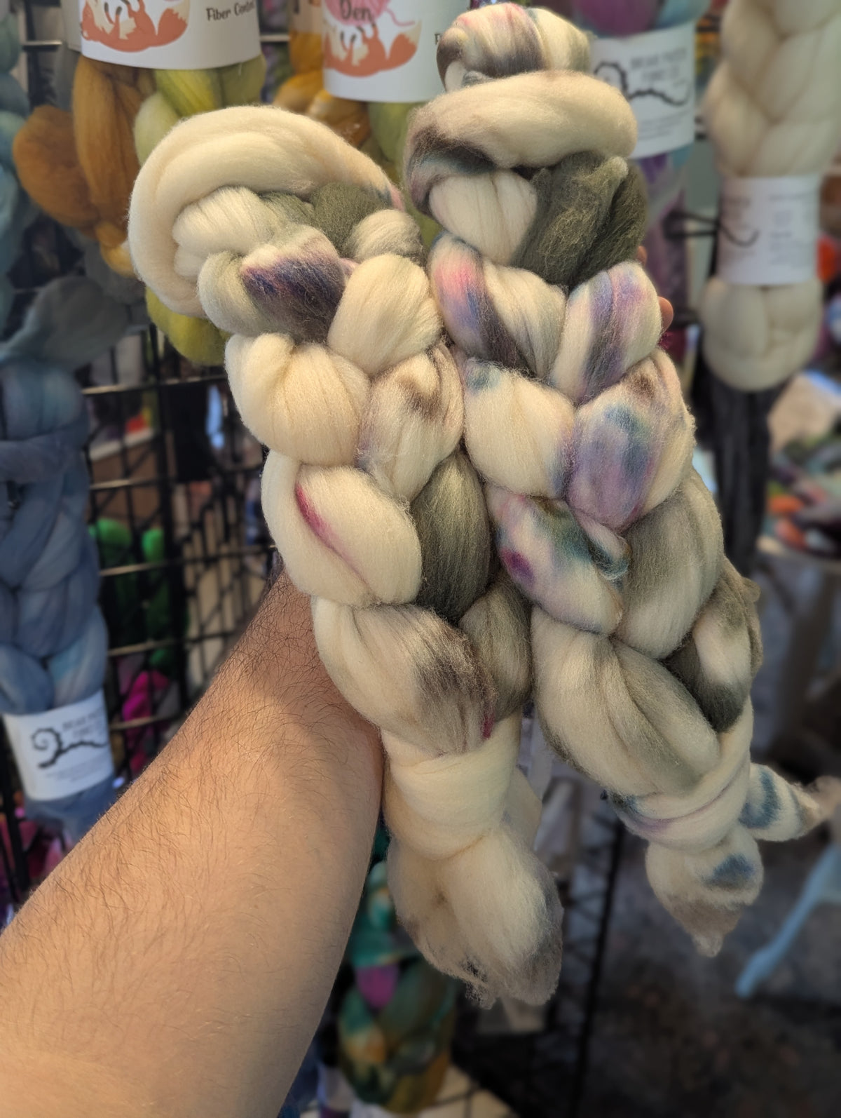 WS: Targhee Spinning Fiber (3 braids)