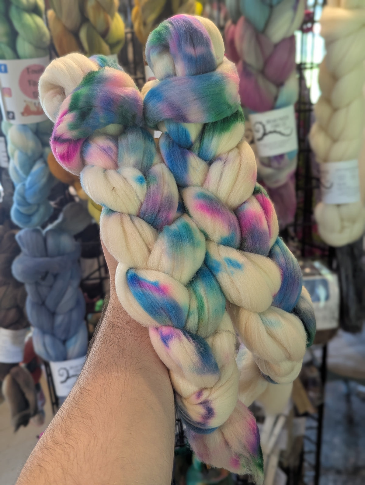 WS: Targhee Spinning Fiber (3 braids)