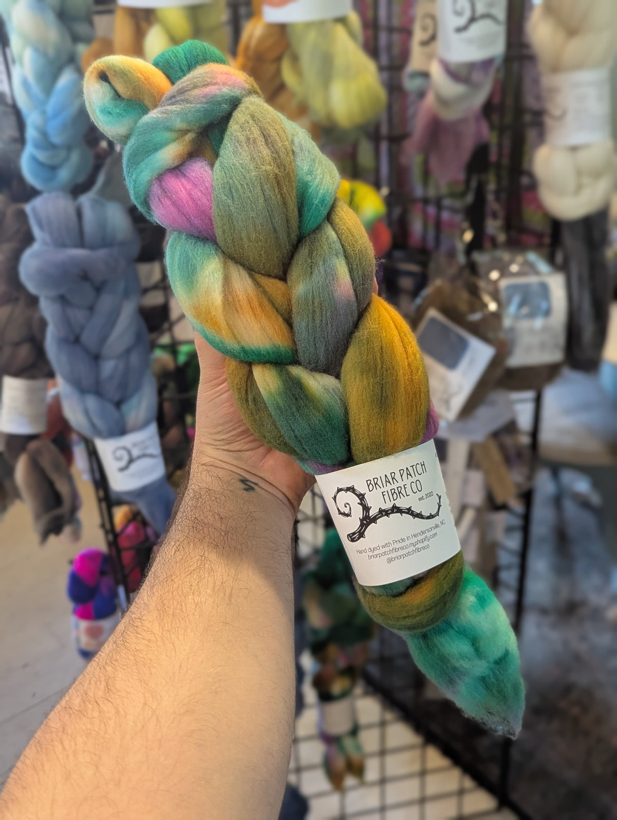 WS: Targhee Spinning Fiber (3 braids)